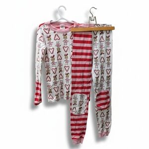 Hanna Andersson Red and White Striped Kids Pajama Set